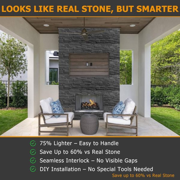 ROOMTEC Polyurethane Stone Wall Panel DIY Exterior Siding-3