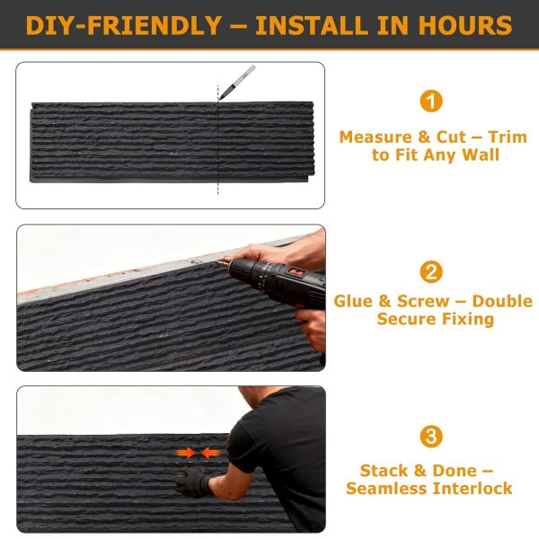 ROOMTEC Polyurethane Stone Wall Panels DIY Home Decor-3