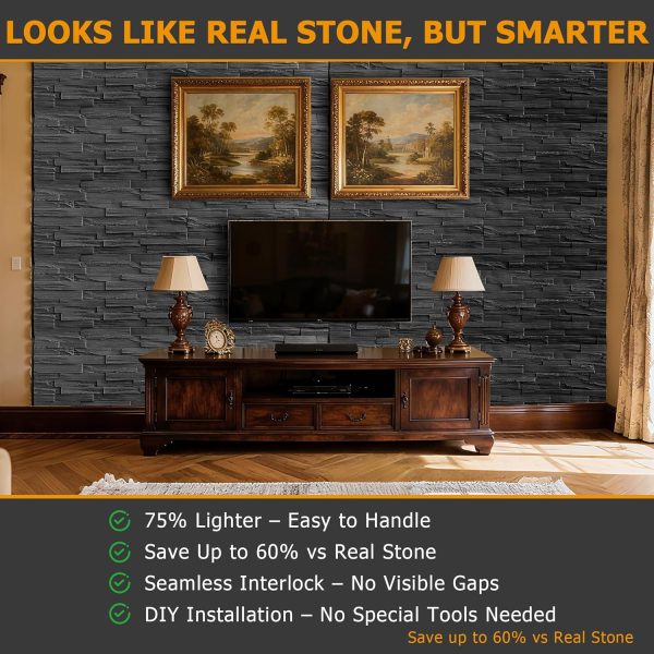 ROOMTEC Polyurethane Stone Wall Panel DIY Exterior Siding-4