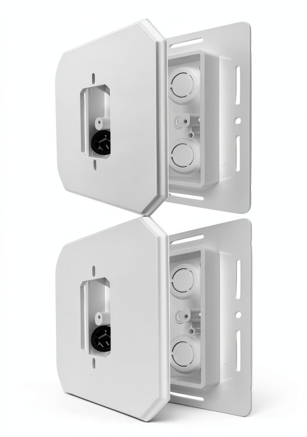 iMBAPrice Siding Mounting Block Plastic Modern White-0