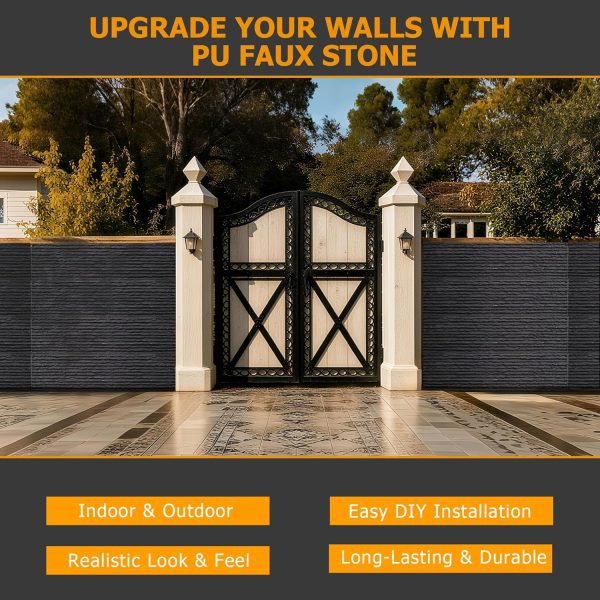 ROOMTEC Polyurethane Stone Wall Panels DIY Home Decor-6