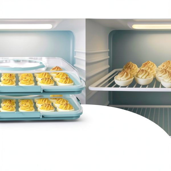 Deviled Egg Containers with Lid - Reusable Platter 2 Pack 48 Count-4